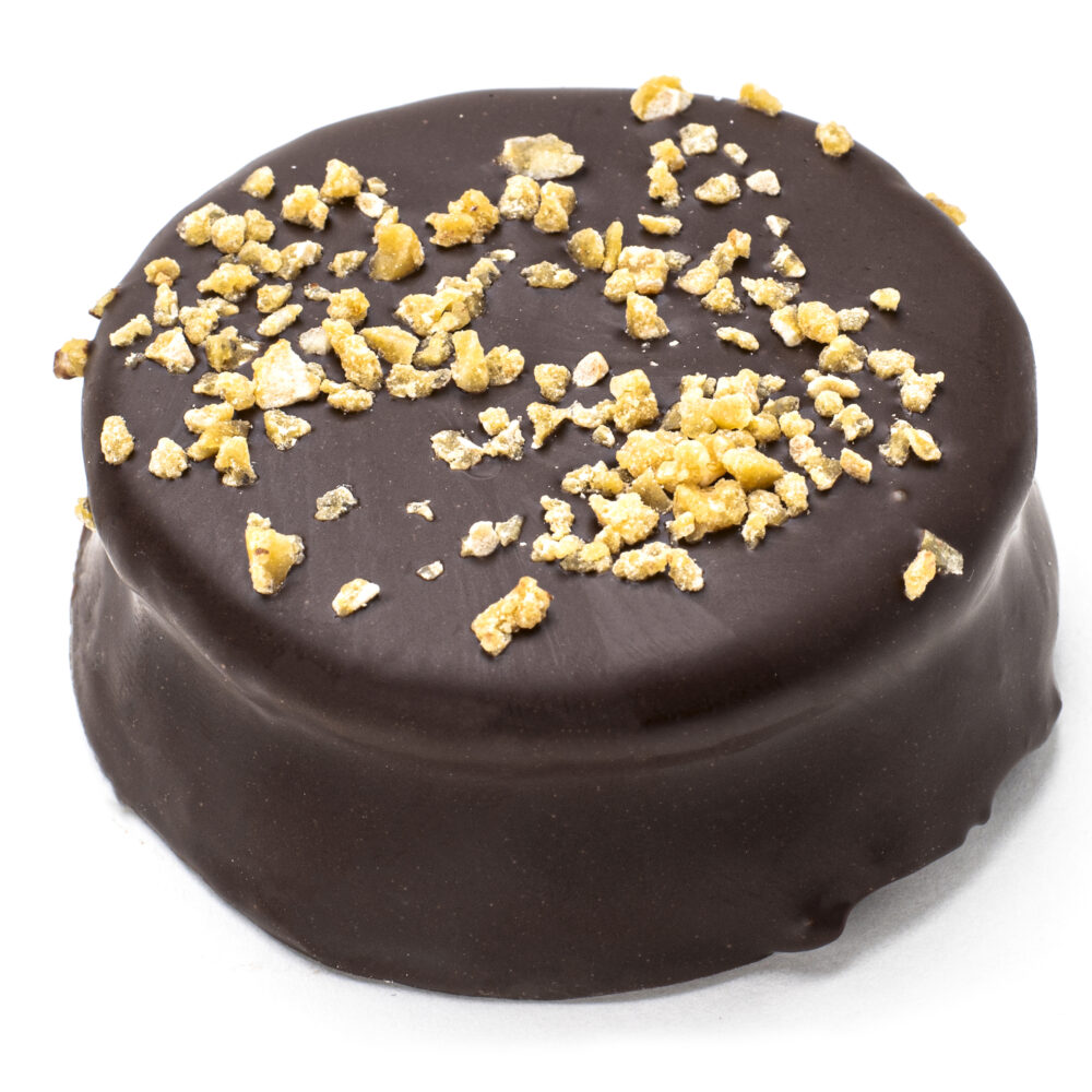 Alfajores marplatenses negro con cacahuete - Argenpastry