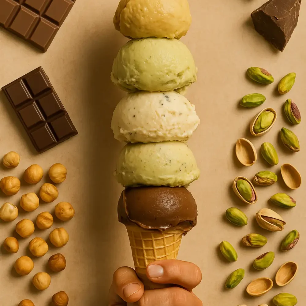 Helado Gourmet de cinco Sabores